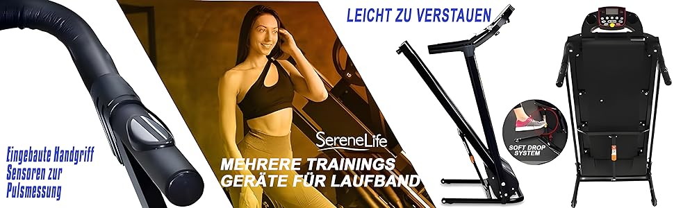 Серіна Лайф: Компактний біговий тренажер для дому - Walking Pad SL26 з Bluetooth та складним механізмом, тихий, для дому та офісу