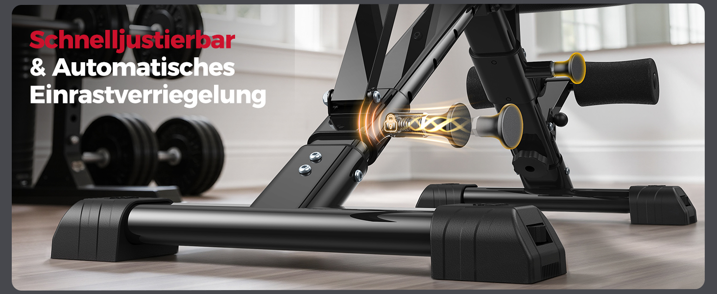 Відкидна тренажерна лава FLYBIRD для дому з регулюванням, 360-544 кг, M1-363KG