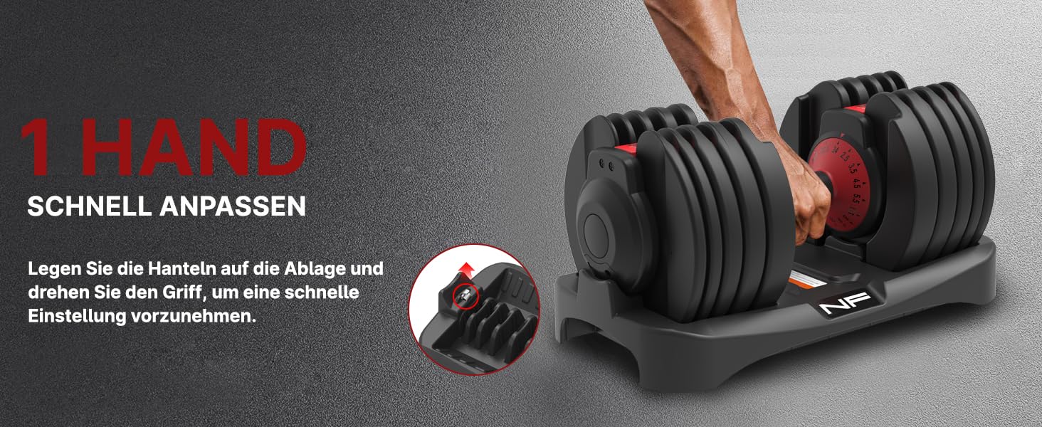 Регульовані гантелі 24 кг з антиковзним покриттям для фітнесу та тренувань вдома