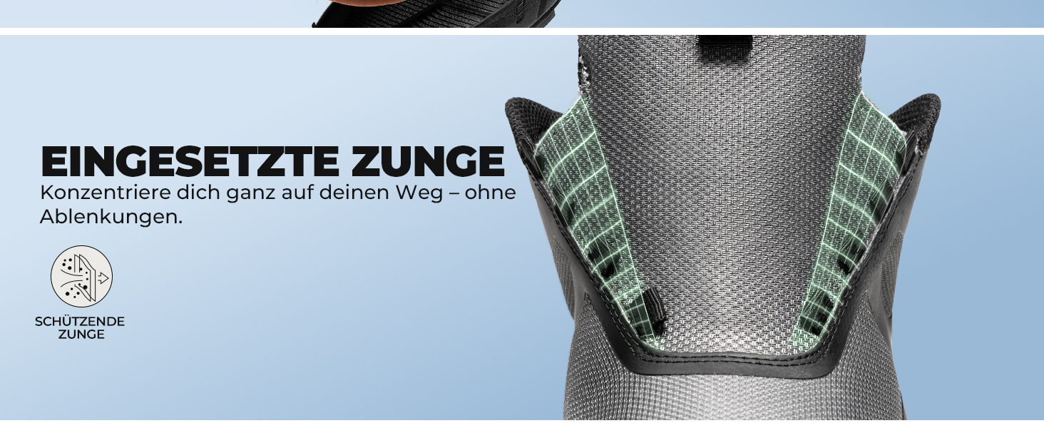 Чоловічі водонепроникні трекінгові черевики NORTIV - легкі кросівки для хайкінгу, валкоінгу та занять спортом (39.5 EU, чорний)