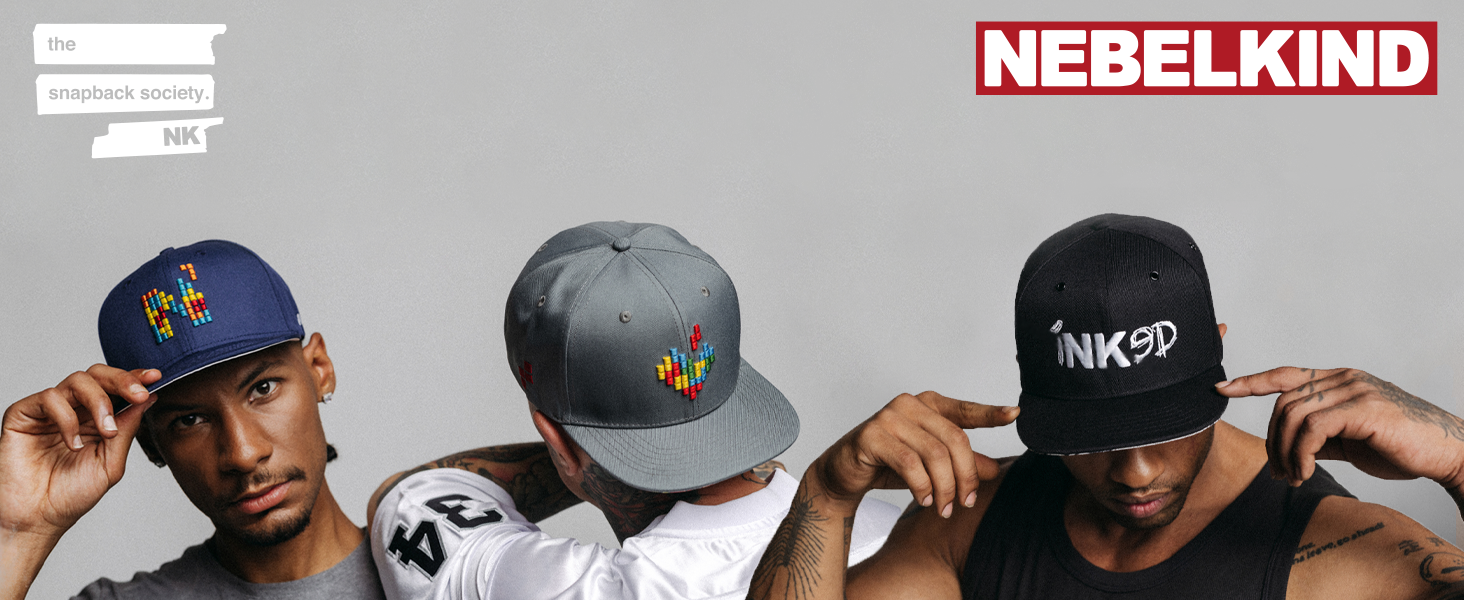 Кепка-снэпбек Nebelkind Inked Black — унісекс бейсболка з прямим козирком, регульований розмір, стильна вулична кепка (Streetwear), чорна