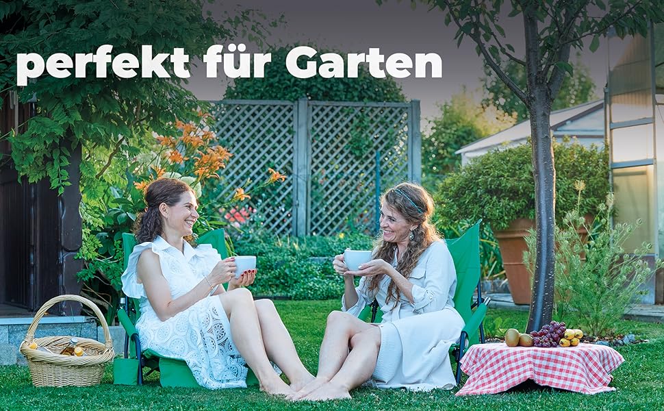 Складний туристичний стілець Fuchs Camper Strandstuhl – зручний для кемпінгу та відпочинку на пляжі, з високою спинкою та сітчастою тканиною, з тримачем для напоїв та кишенею, міцний (до 150 кг), чорний/зелений (1 шт.)