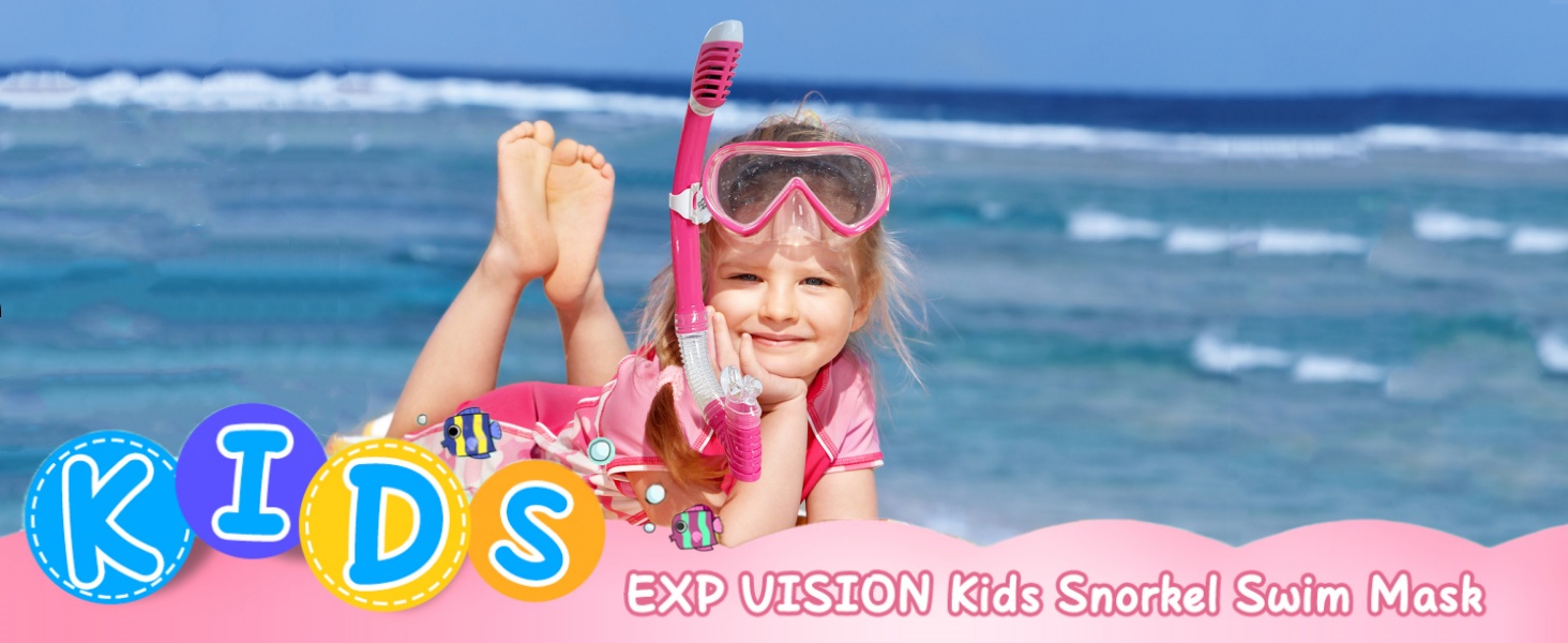 Дитячі окуляри для плавання Kinder Taucherbrille 180° Anti-Fog, маска для снорклінгу з носовою перегородкою, для підлітків 4-15 років, білі