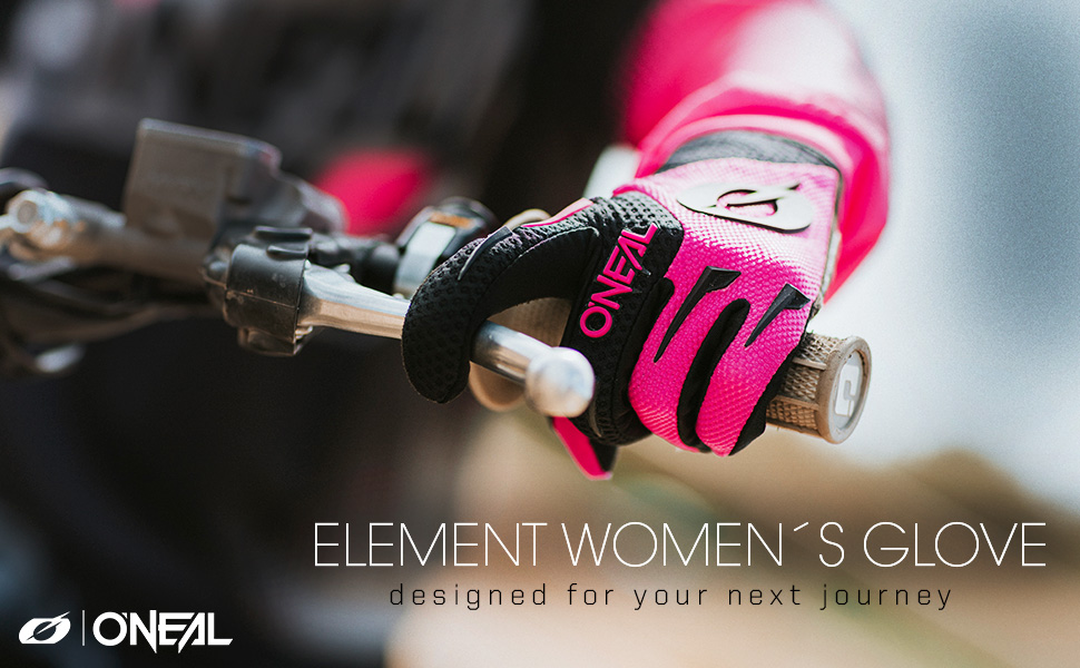 Рукавички O'NEAL Element для жінок | Рукавички для мотокросу, MTB, DH, FR, Downhill, Freeride | Чорний, S