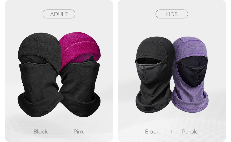 Маска для обличчя Snowledge Ski Balaclava Winter S-4XL Rose