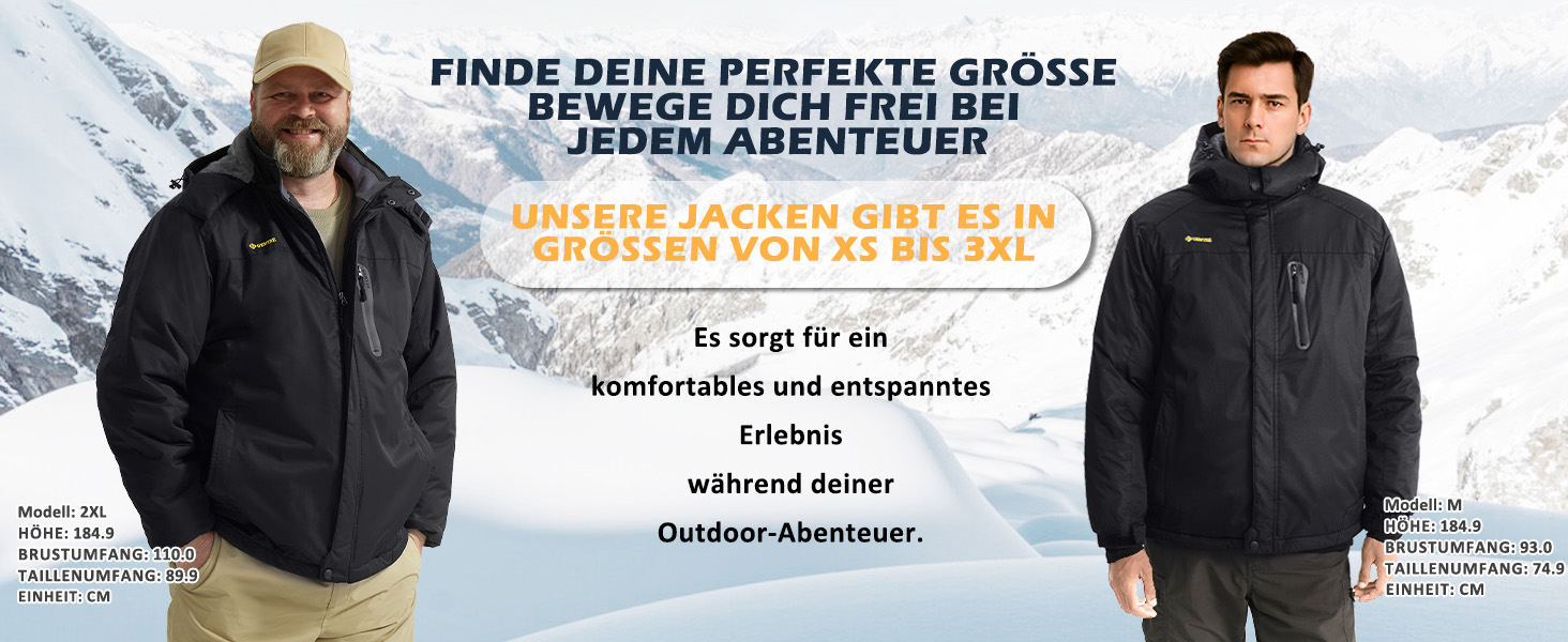 Чоловіча куртка GEMYSE для сноубордингу та лижного спорту, вітро- та водонепроникна, з флісовою підкладкою, зимова, з капюшоном, XL, сірий колір