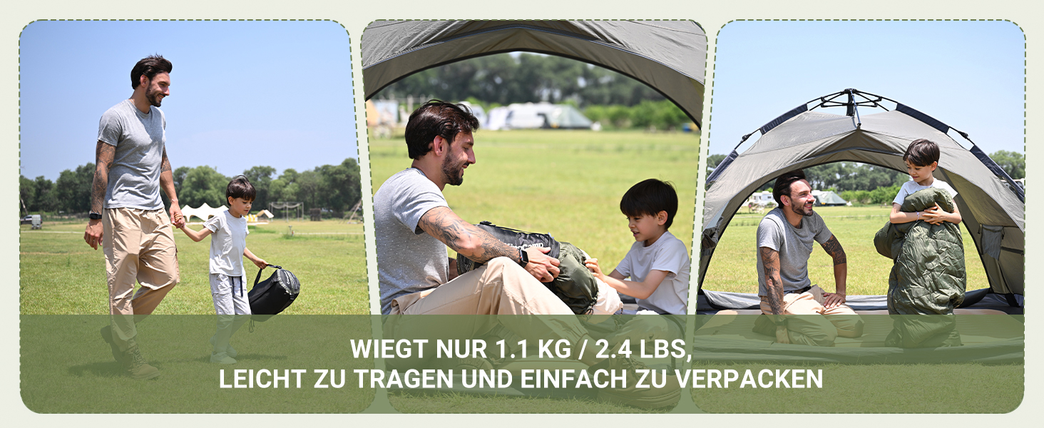 Сплячий мішок KingCamp для дітей та дорослих, 3-4 сезони, двошаровий, теплий, сірий, для кемпінгу та походів, 165x70x45 см