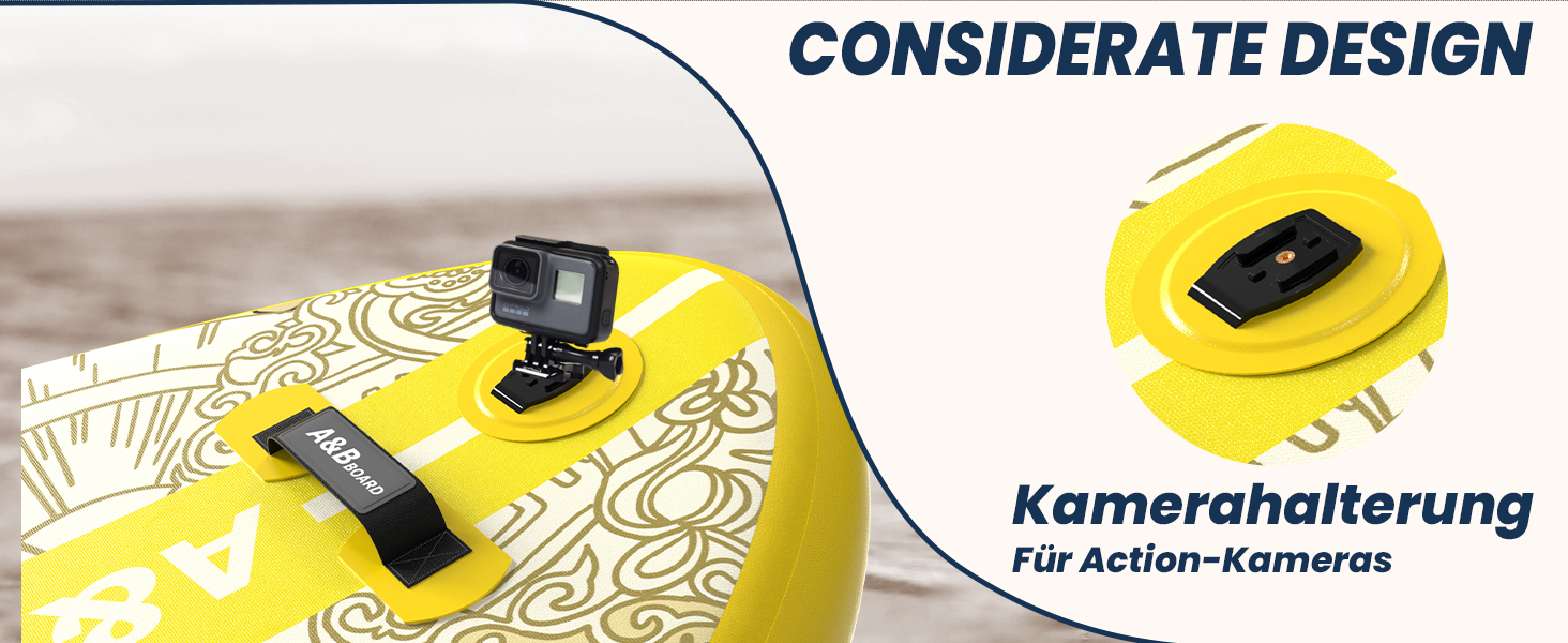 SUP дошка ABBOARD надувна 335 см, жовта - для 2 осіб, вантажопідйомність 200 кг, преміум комплект аксесуарів для початківців та сімейного відпочинку