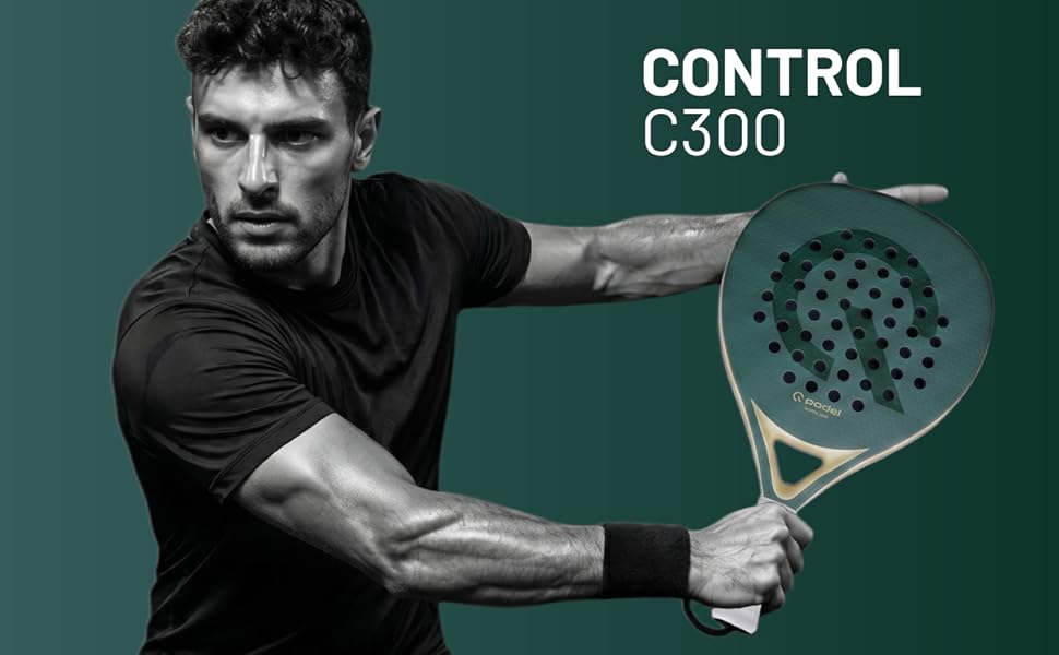 Ракетка для падел Q Padel C300 360g (3K Carbon) – для контролю, легка, унісекс