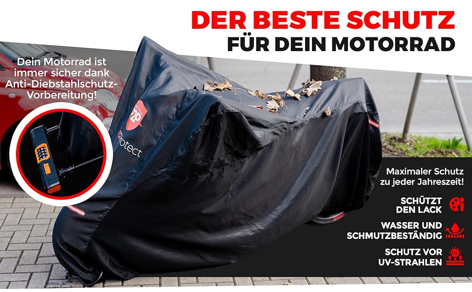 Водонепроникна накривка для мотоцикла Pro2Protect: захист від негоди, для мопедів, ролерів, Vespa, моторолерів