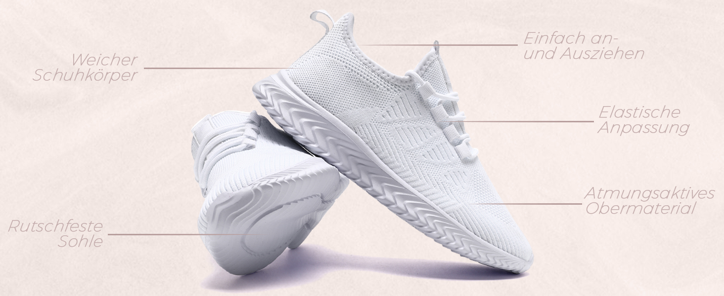 Жіночі кросівки: спортивні, для бігу, фітнесу, тенісу, туризму та відпочинку. Білі, розмір 38 EU