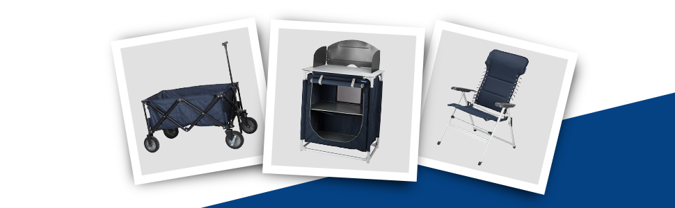 Кемпінг стілець Campart Livorno з підлокітниками, широке сидіння, 7 положень, CH-0672