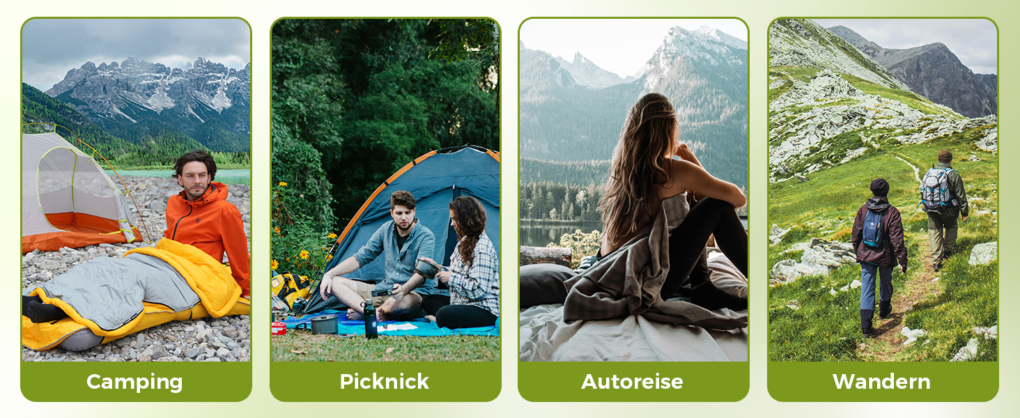 Спальний мішок ATEPA Ultraleicht Daunenschlafsack: Легкий, компактний, 3-сезонний (12°C/6°C/-1°C), водонепроникний, для кемпінгу, походів, трекінгу та рюкзакових подорожей, з компресійним мішком ThermaCore, чорний