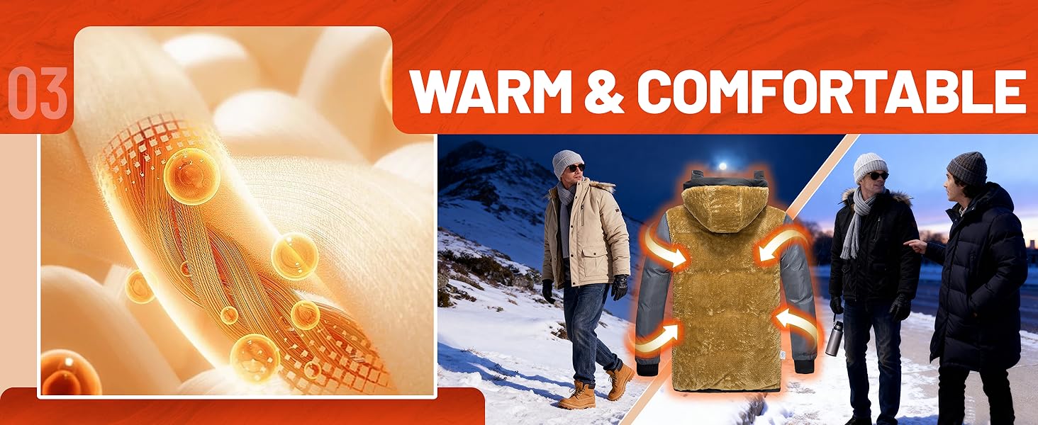 Чоловіча зимова куртка TACVASEN: водонепроникна, вітронепроникна, з капюшоном, чорна, 3XL