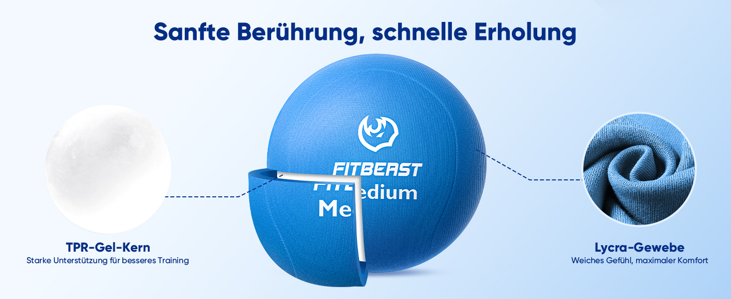 Набір для тренування рук FitBeast (6 шт.) - для силових вправ, регенерації та зняття стресу. Підходить для чоловіків, жінок та людей похилого віку.