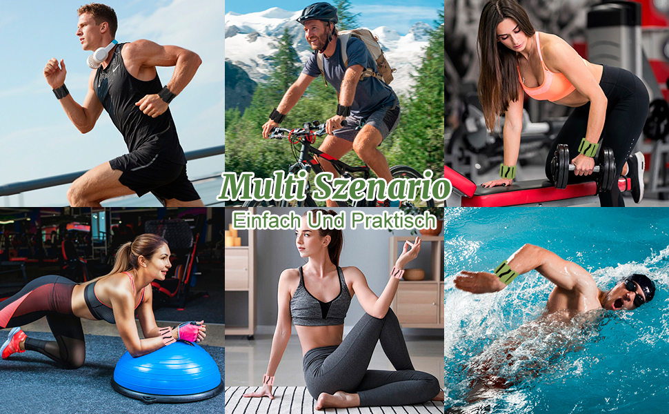 Набір манжет для збільшення ваги 2 шт. (0,46 кг кожна), регульовані ваги для зап'ястя, фітнес-браслети з вагою, ваги для ніг для танців, балету, пілатесу, кардіо, аеробіки, ходьби, зелені