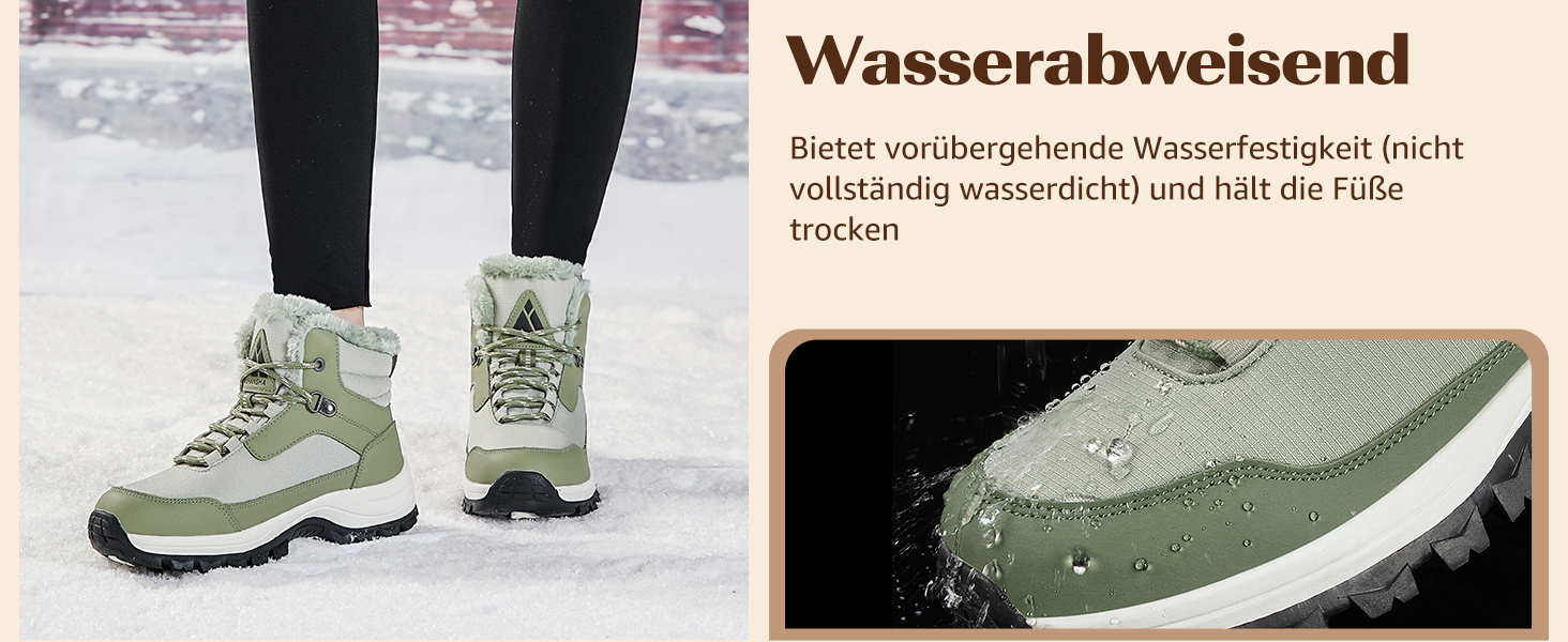 Зимові черевики Mishansha для жінок, утеплені, непромокаючі, туристичні, розмір 36-42, чорний