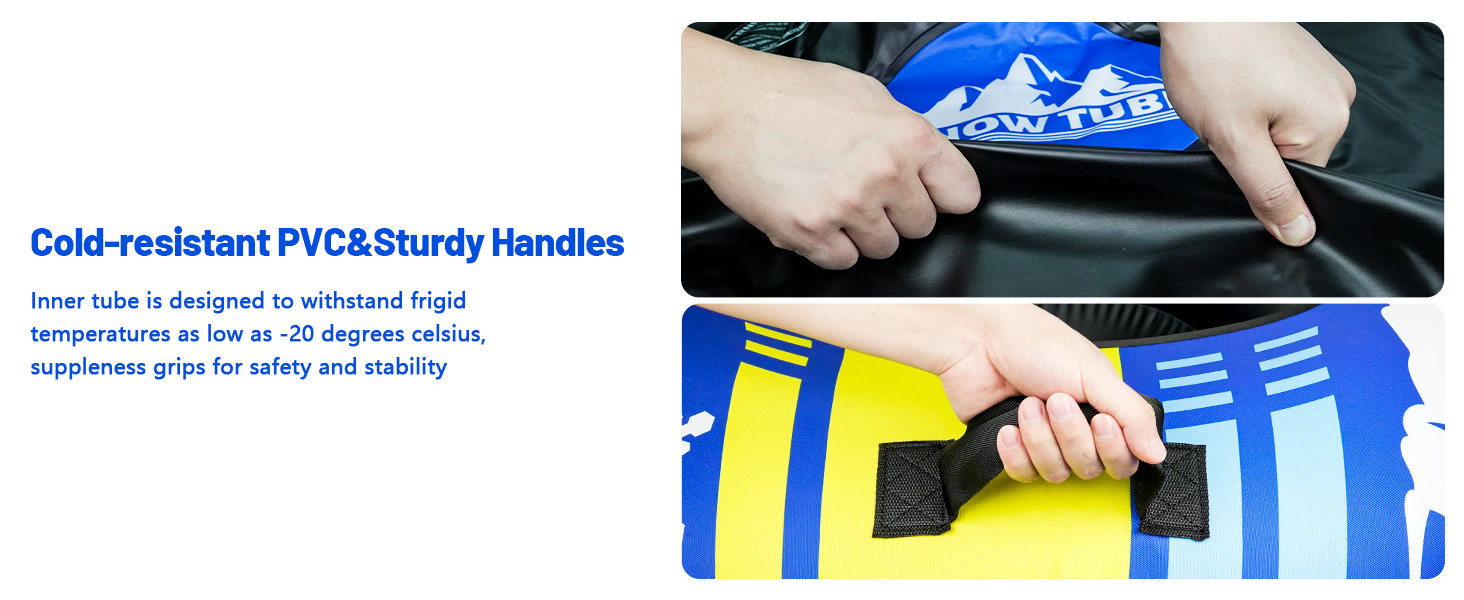 Надувний сніговий санки ZMLM, 120 см, для дорослих та дітей, міцний, з канвасом, зимові розваги для сім'ї