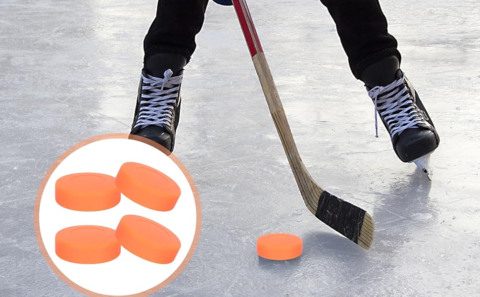 Дискові шайби для хокею VANZACK: 4 шт., 7x7 см, для дітей та дорослих, гумові тренувальні шайби для інлайну та вуличної гри