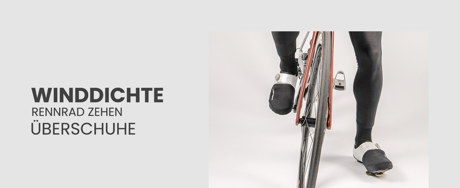 ГріпГраб Вітрозахисні Легкі Нагрівалки для Пальців на Велосипеді, Розмір L/XL (42-45), Чорний