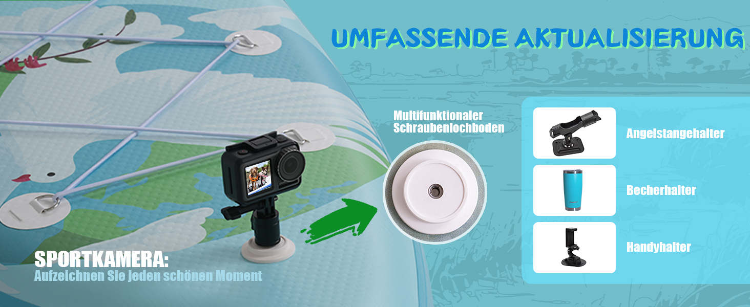 Надувний SUP-борд FunWater 10' & 11' з аксесуарами для дорослих, будь-якого рівня підготовки