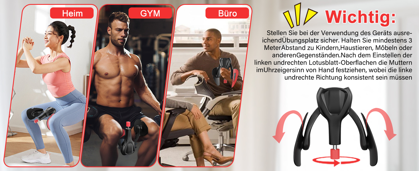 Тренування стегон та тазу: тренажер для жінок та чоловіків, чорний | Фітнес обладнання для дому