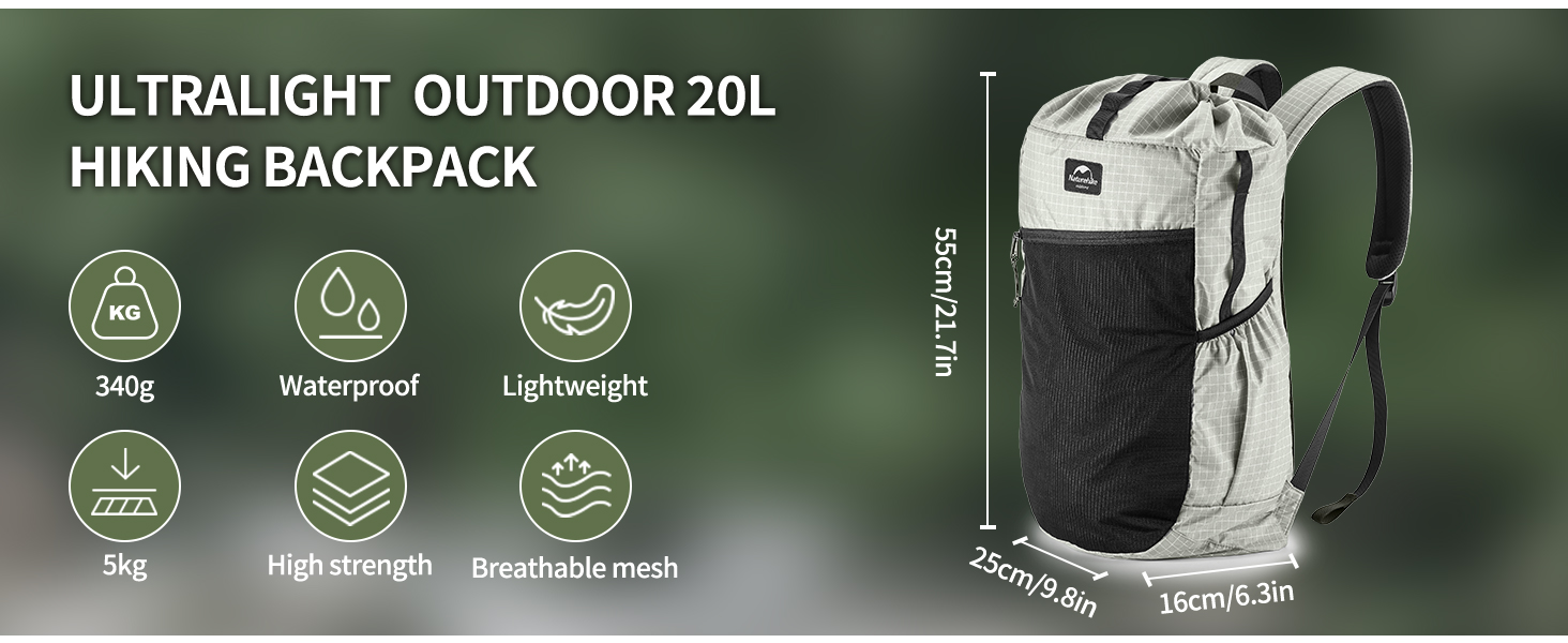 Туристичний рюкзак Naturehike Rock 60/40/20+5 л з внутрішнім каркасом для кемпінгу, подорожей, хайкінгу, білий