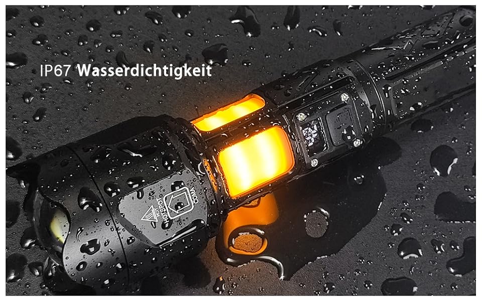 Ліхтар LED KZK 500000 Люмен, Потужний, Zoom, 360° COB, IP67 Водостійкий, 7 Режимів, для Кемпінгу, Риболовлі, Аварійних Ситуацій, на Відкритому Повітрі