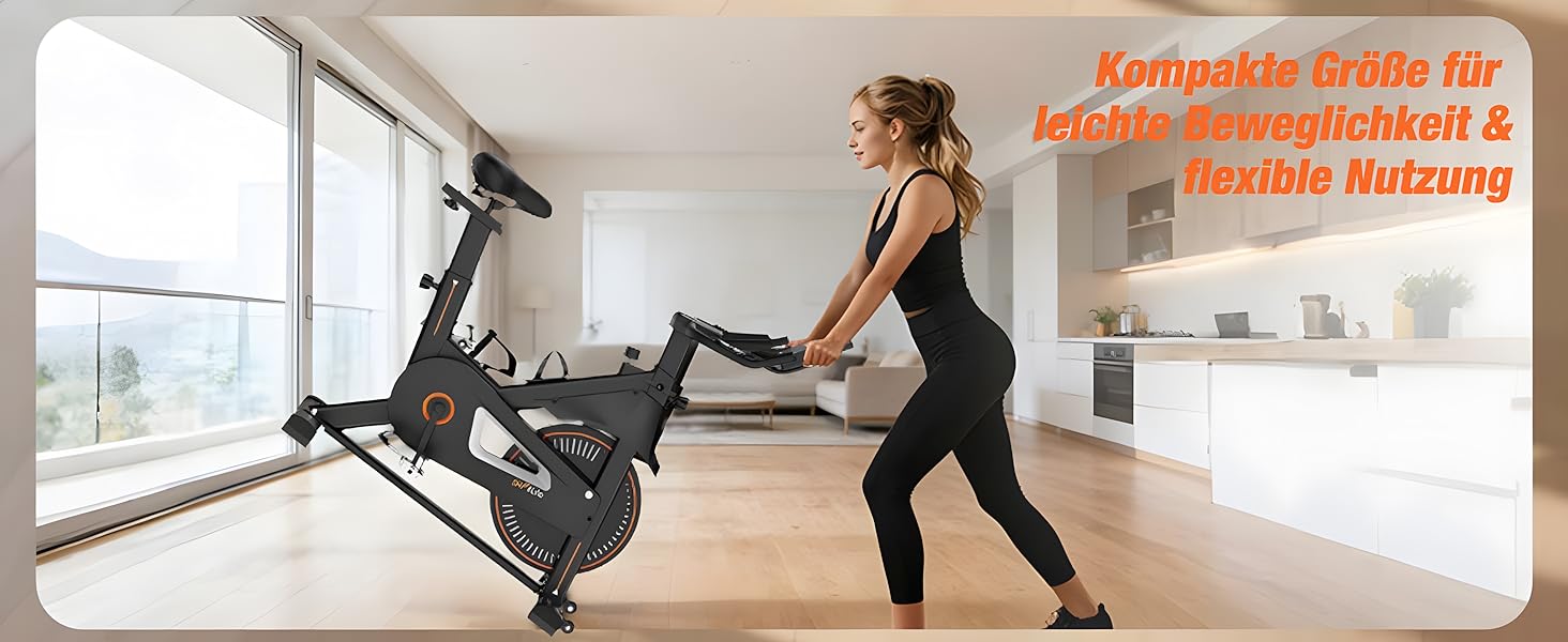 DH FitLife 2026: Електричний велотренажер з пульсомером та APP | Безшумний велоергометр для дому | Фітнес-велосипед з новим кермом та монітором