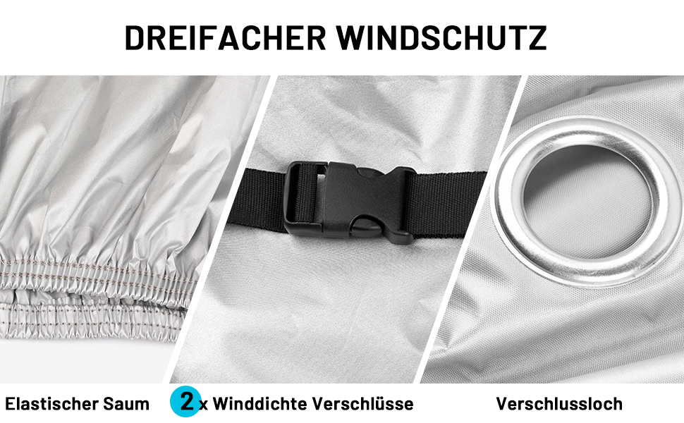 Водонепроникний чохол для мотоцикла Favoto XXL (245x105x125 см) - захист від вітру та дощу