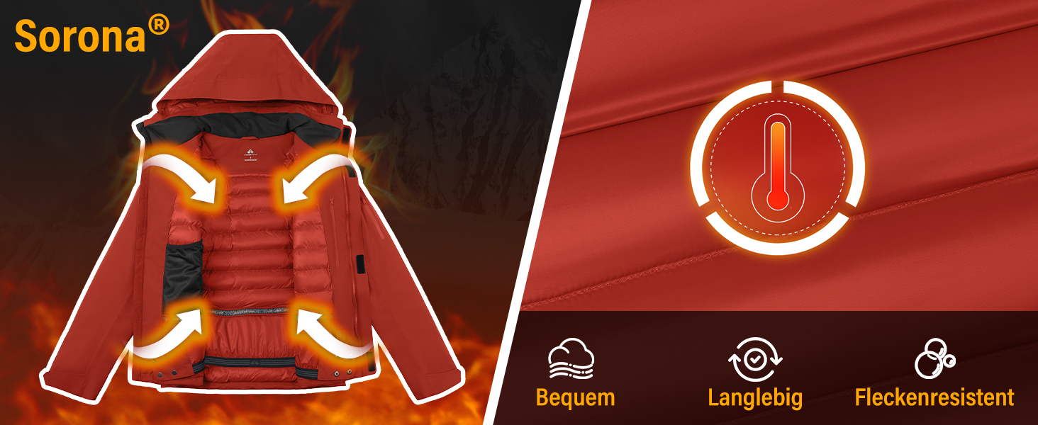 Чоловіча водонепроникна тепла дихаюча куртка для сноуборду та гірськолижного спорту, зимова куртка з капюшоном, Outdoor, сіра, розмір L