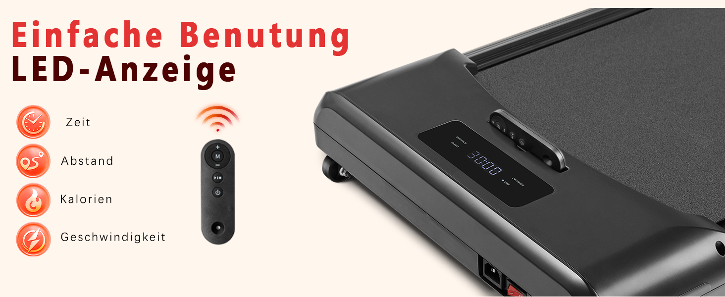 WalkingPad Klappване біговий тренажер для дому – 1-6 км/год, регулювання нахилу 0-6%, 2.0PS, LED-дисплей, без підлокітників