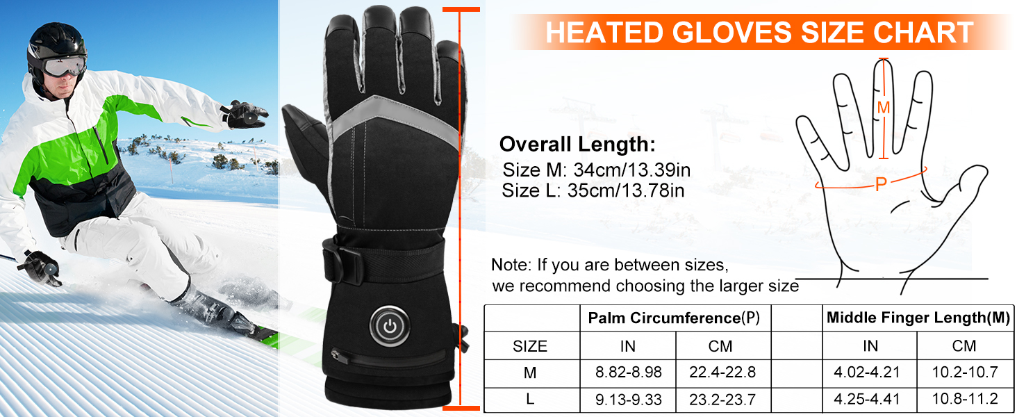 Обогріваючі рукавички SVPRO 5V 6000mAh - водонепроникні та вітронепроникні рукавички для катання на лижах, полювання, мотоциклів та піших прогулянок