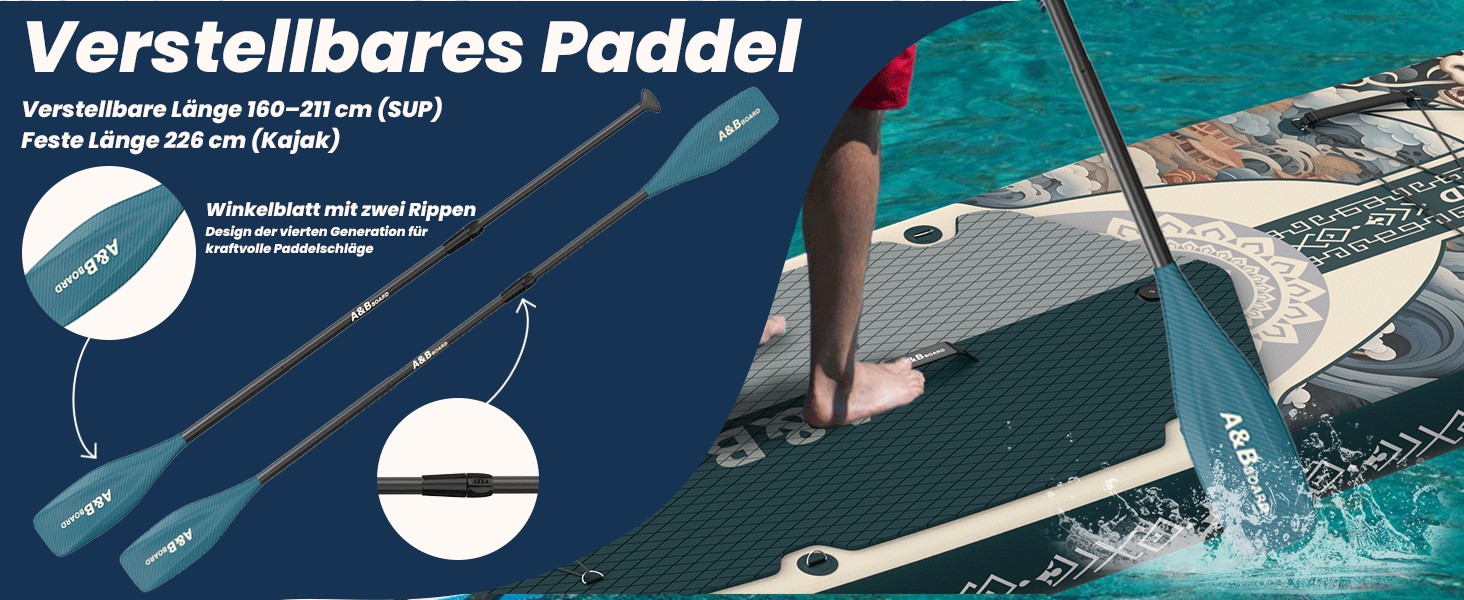 Надувний SUP-борд ABBOARD 335 см для двох осіб, зелений – комплект з преміум аксесуарами, вантажність 200 кг