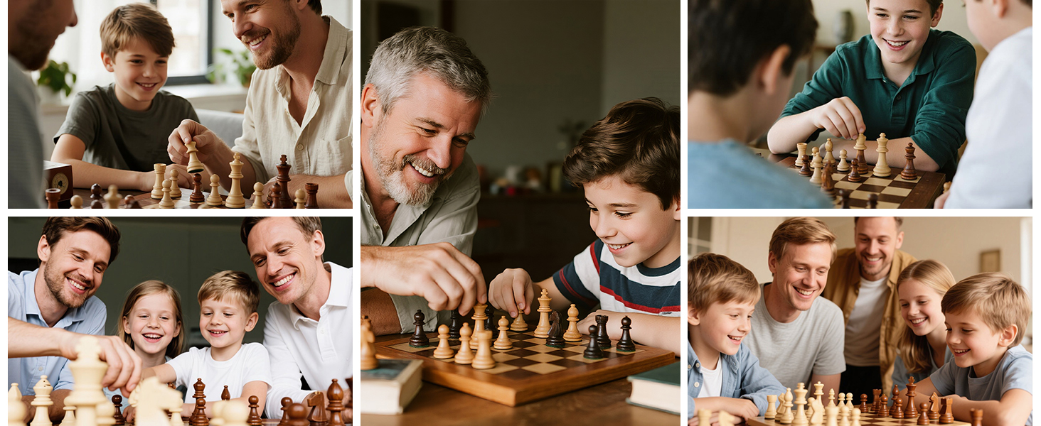 Магнітна шахова дошка з дерева 3 в 1, складана, для подорожей та дітей, 29x29 см