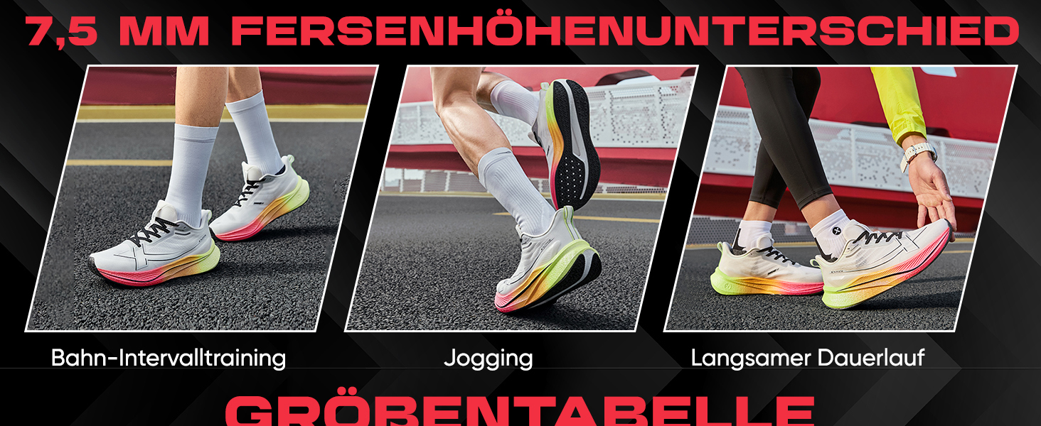 XTEP Professionelle бігові кросівки для чоловіків, 2000 км, висока амортизація, для тренувань та змагань, спортивне взуття, ідеально для тривалих пробіжок (від 10 км), розмір 40 EU, білий, неоновий лайм, зелений