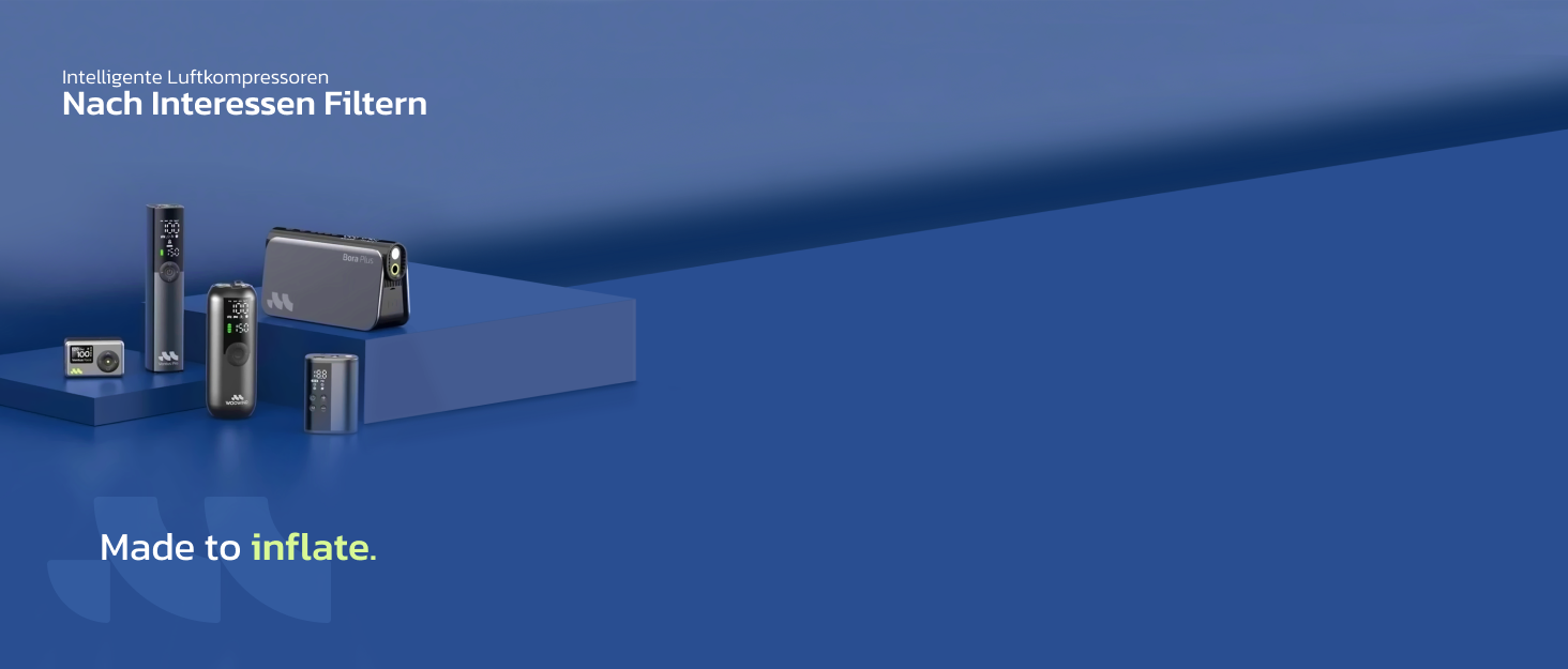 Електричний насос для велосипеда Woowind LP1: швидке накачування, 150 PSI, LCD-дисплей, LED-ліхтар