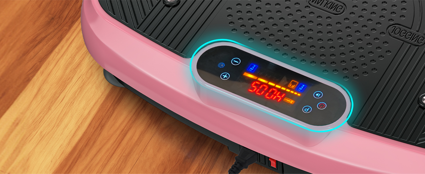 Віброплатформа для фітнесу з подвійними моторами, 160 кг, рожева. Для схуднення, тренування всього тіла та нарощування м'язів.