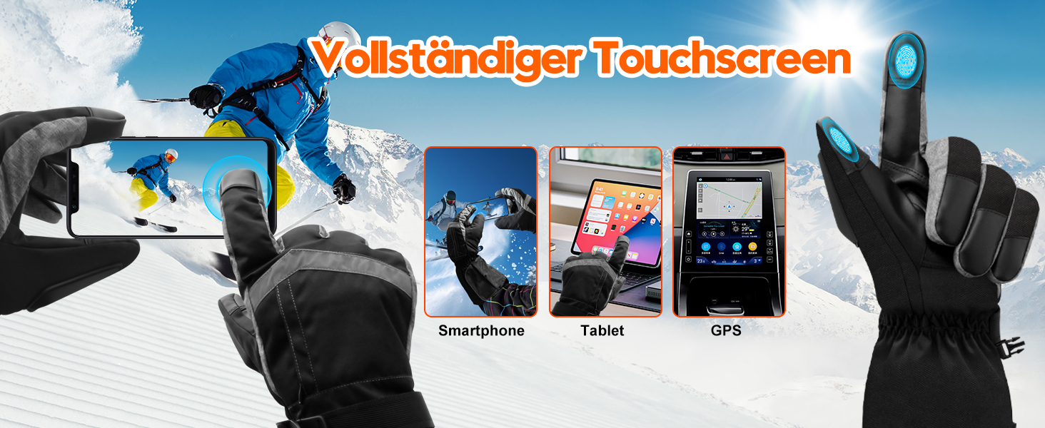 Обогріваючі рукавички SVPRO 5V 6000mAh - водонепроникні та вітронепроникні рукавички для катання на лижах, полювання, мотоциклів та піших прогулянок