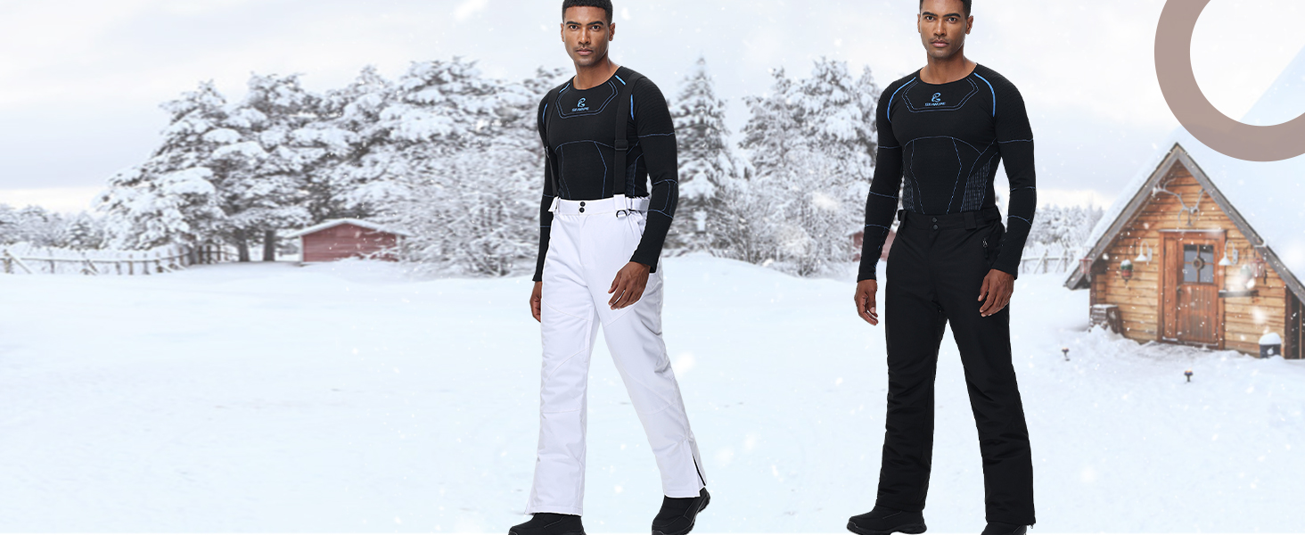 Чоловічий зимовий костюм для сноубордингу та катання на лижах, водонепроникний та вітронепроникний, теплий, для туризму та альпінізму, розмір M, колір чорний