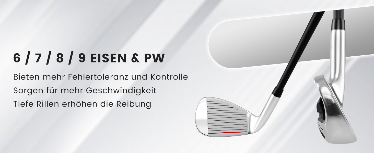 Комплект жіночих гольф-ключок COSTWAY, 9/11-ти частинний, для правші, з чохлом від дощу, 1 драйвер, 3 фейрвеї, 4 гібриди, 6/7/8/9/P ірон, паттер, червоний, 15 частин