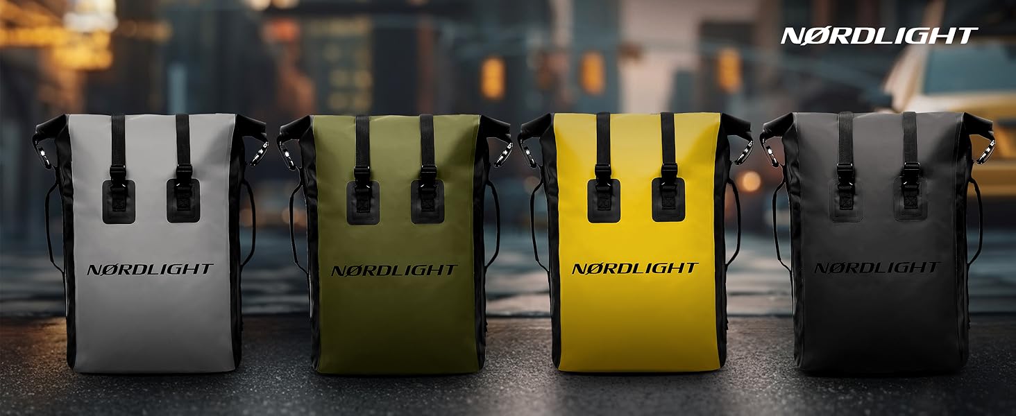 Водонепроникний рюкзак Nordlight Dry Bag 35л з Roll Top, для водного спорту, велосипеда, кур'єра, трекінгу, риболовлі - Сірий