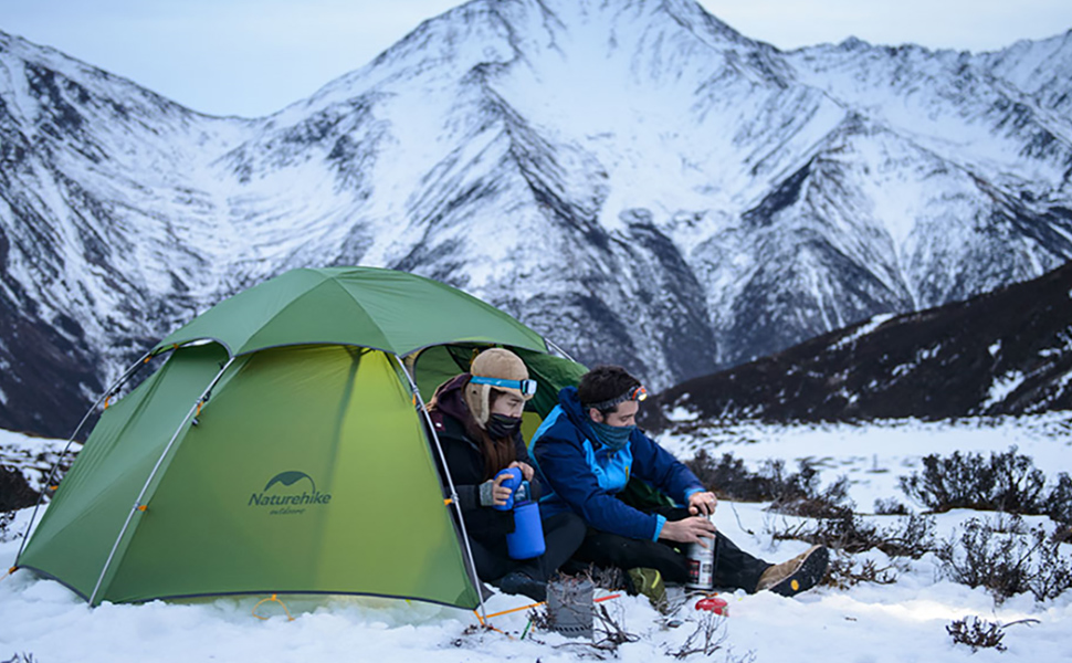 Намет Naturehike Cloud Peak: Ultraleicht 4-сезонний намет для кемпінгу на 2-3 особи, 20D, колір: Waldgrün