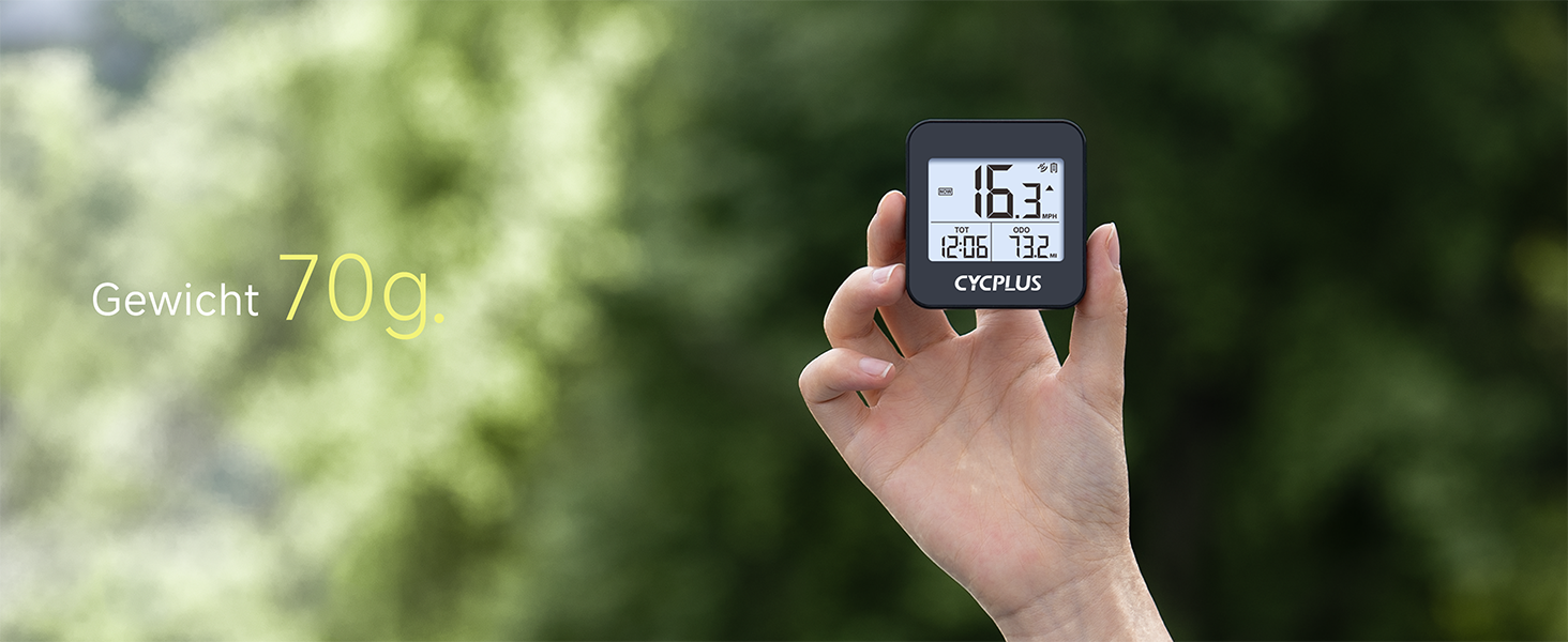 Велокомп'ютер CYCPLUS GPS бездротовий, водонепроникний IPX6, чорний - спідометр, лічильник відстані для велосипеда G1