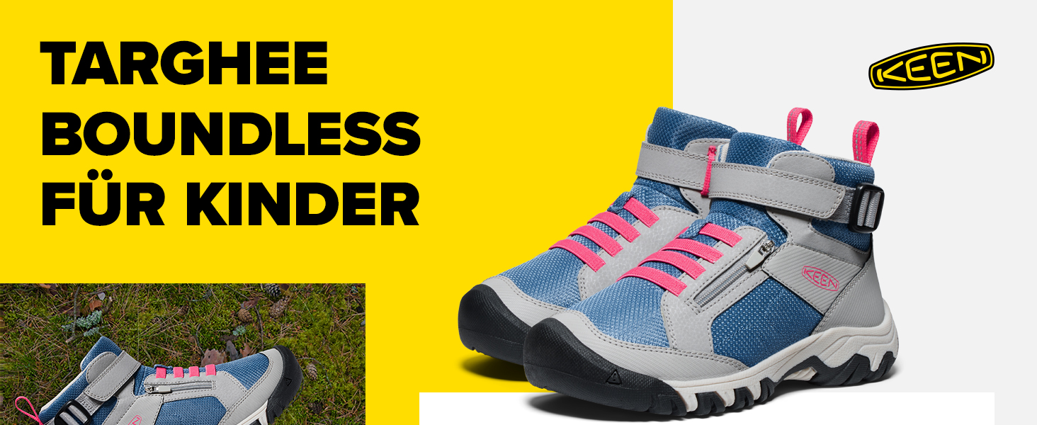 KEEN Targhee Boundless - дитячі трекінгові черевики, Alloy Rouge Red