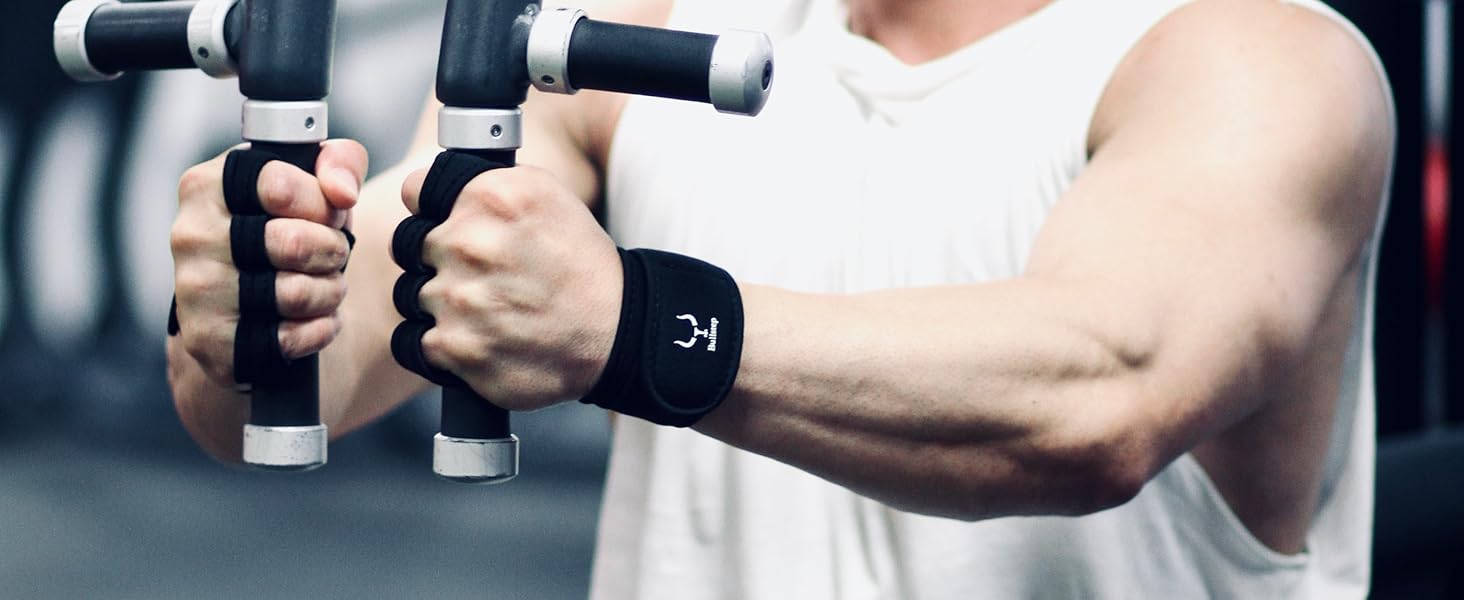 Фітнес рукавички для чоловіків та жінок з підтримкою зап'ястя | Рукавички для тренажерного залу та силових тренувань | Рукавички для кросфіту та важкої атлетики