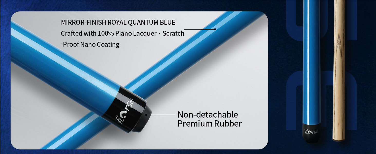 Біліардний кий Horse з наконечниками 13 мм, 147 см, з рукавичками та крейдою. Дерев'яний кий для більярду для дорослих. Стильний дизайн, вага 540/600 г