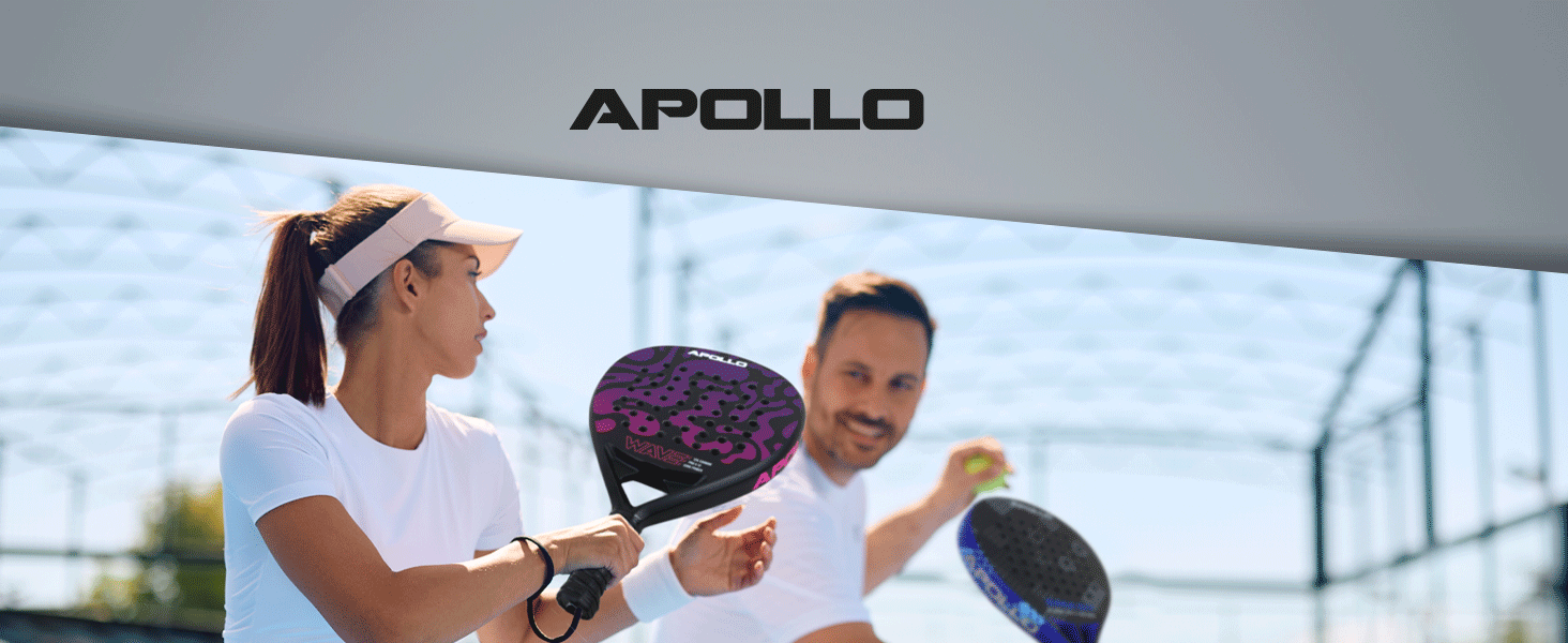 Ракетка для паделу Apollo 12K Carbon Purple - професійна ракетка для гри в падел для чоловіків та жінок, карбон 12K