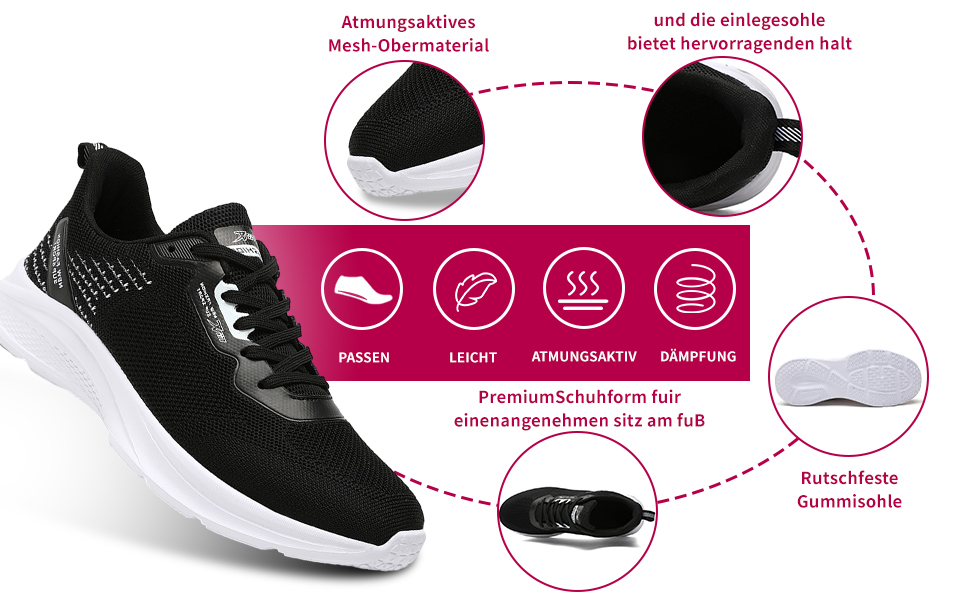 Спортивне взуття для жінок та чоловіків: кросівки для бігу, фітнесу, ходьби та повсякденного носіння. Розміри 35-45 EU, колір рожевий