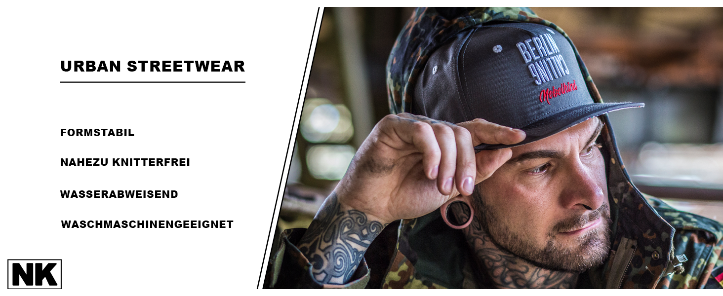 Кепка-снапбек Nebelkind Berlin Netzplan унісекс з прямим козирком, регульована, темно-сіра, OneSize — стильна бейсболка в стилі Streetwear